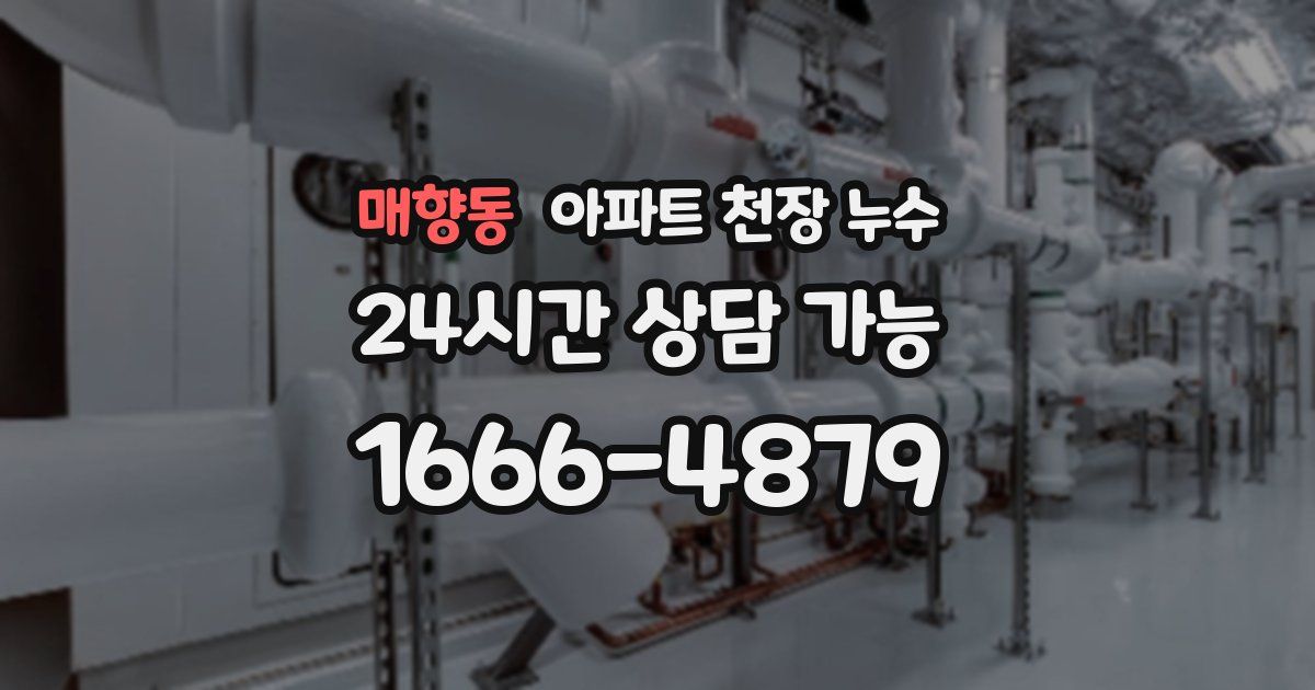 매향동 아파트 천장 누수