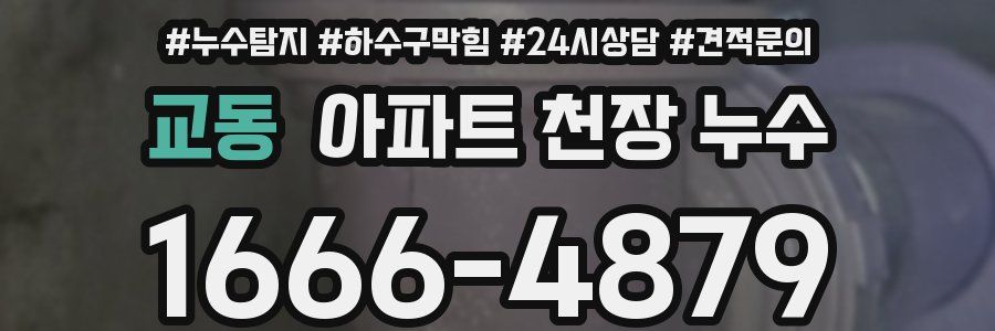 교동 아파트 천장 누수