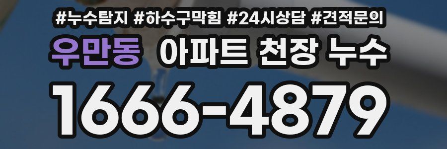 우만동 아파트 천장 누수