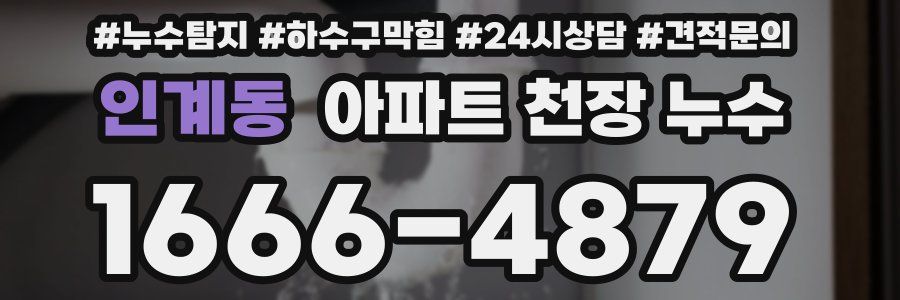 인계동 아파트 천장 누수