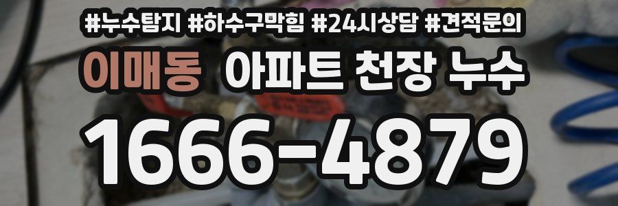 이매동 아파트 천장 누수