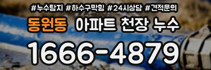 동원동 아파트 천장 누수