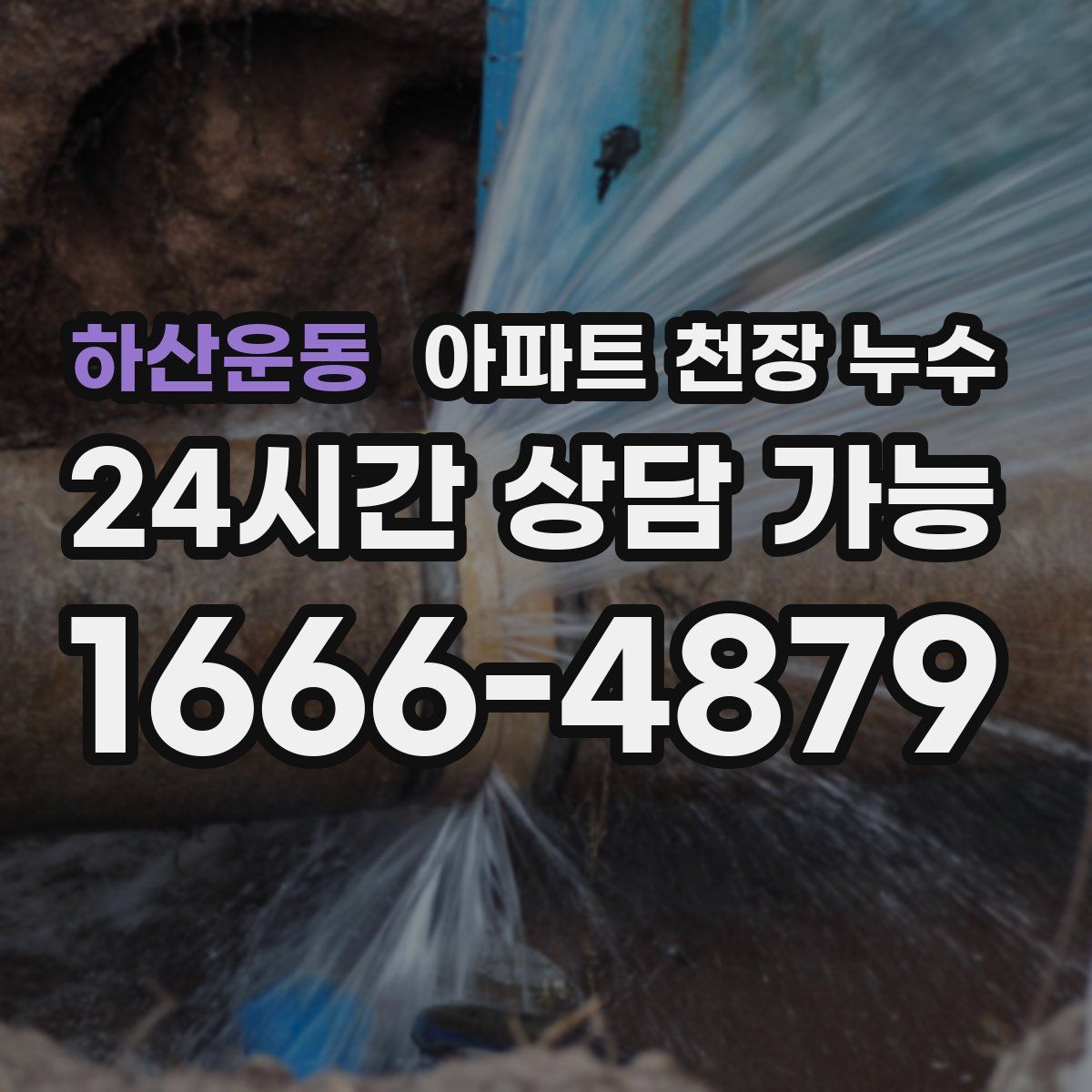 하산운동 아파트 천장 누수