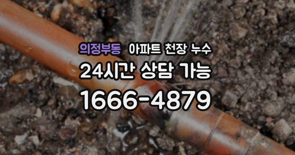 의정부동 아파트 천장 누수