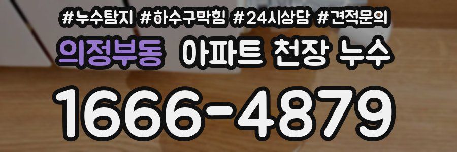 의정부동 아파트 천장 누수