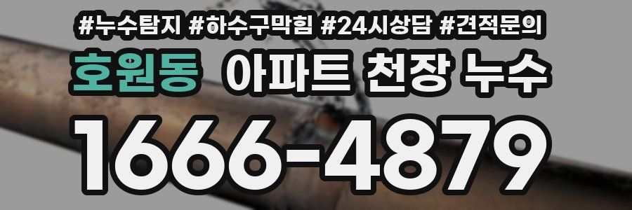 호원동 아파트 천장 누수