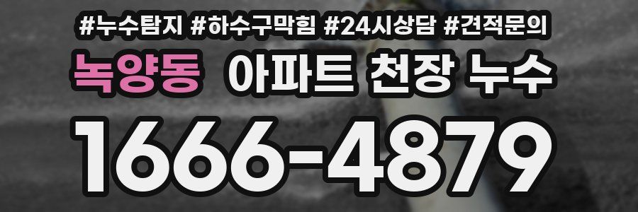 녹양동 아파트 천장 누수