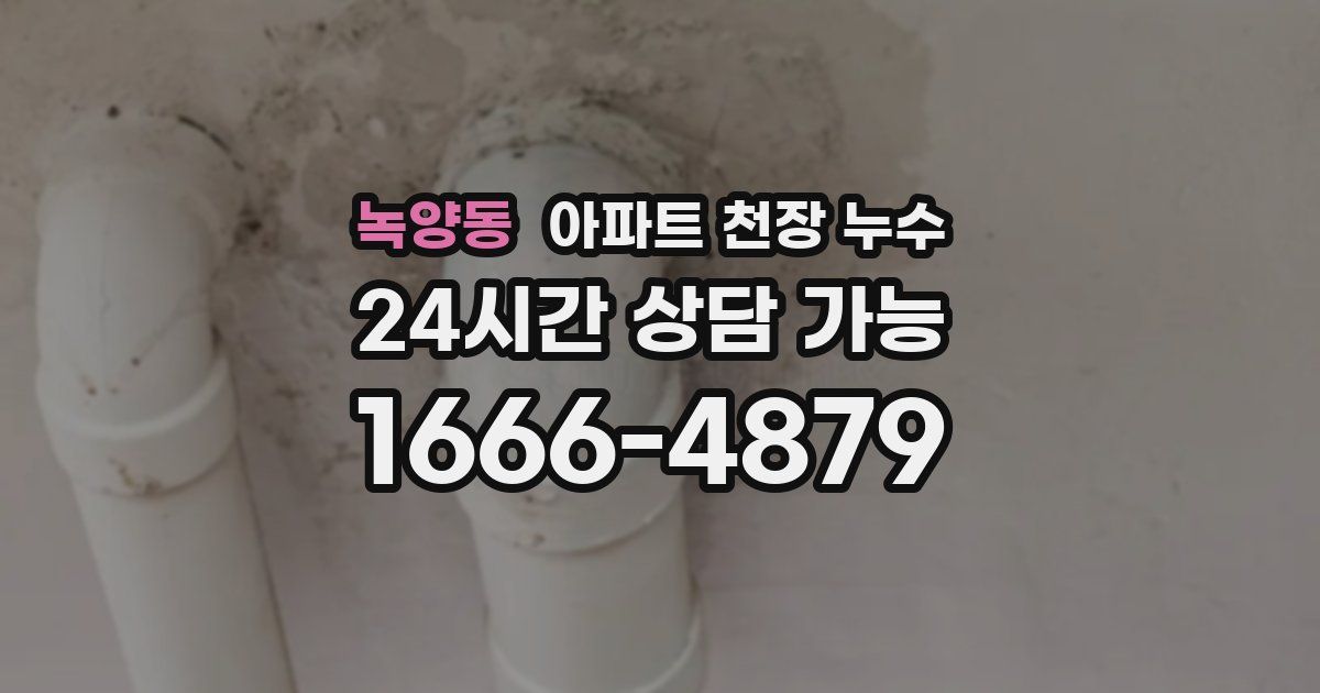 녹양동 아파트 천장 누수