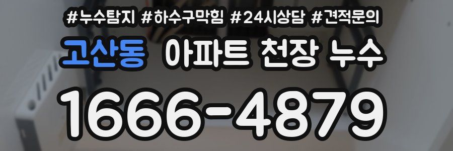 고산동 아파트 천장 누수