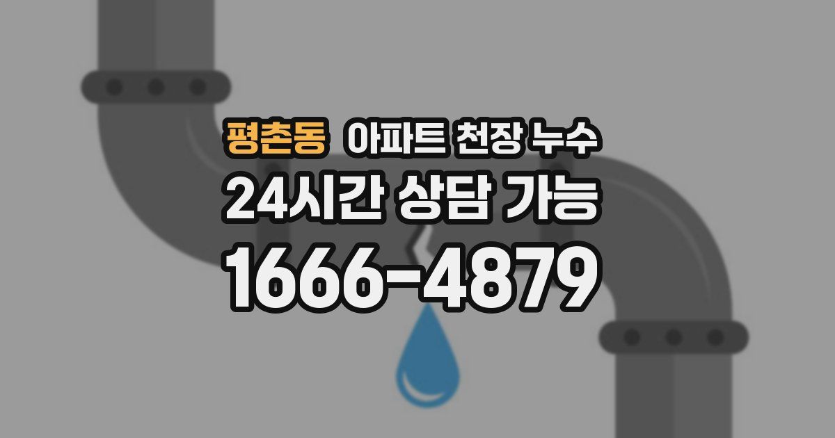 평촌동 아파트 천장 누수