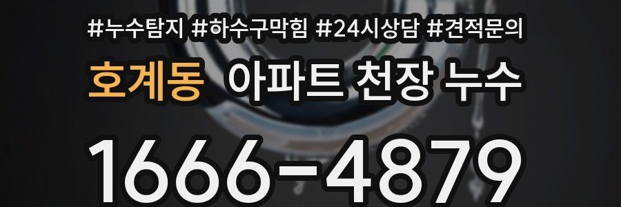 호계동 아파트 천장 누수