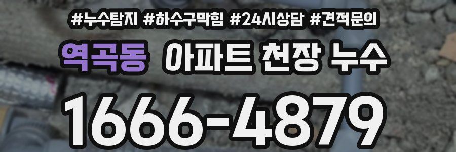 역곡동 아파트 천장 누수