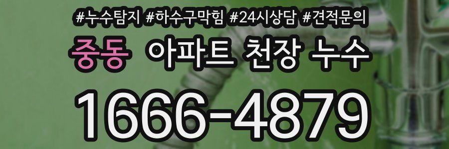 중동 아파트 천장 누수