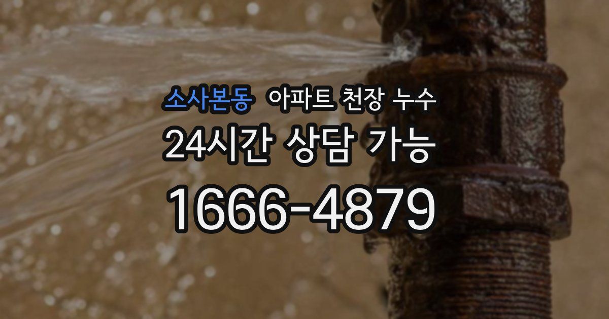소사본동 아파트 천장 누수