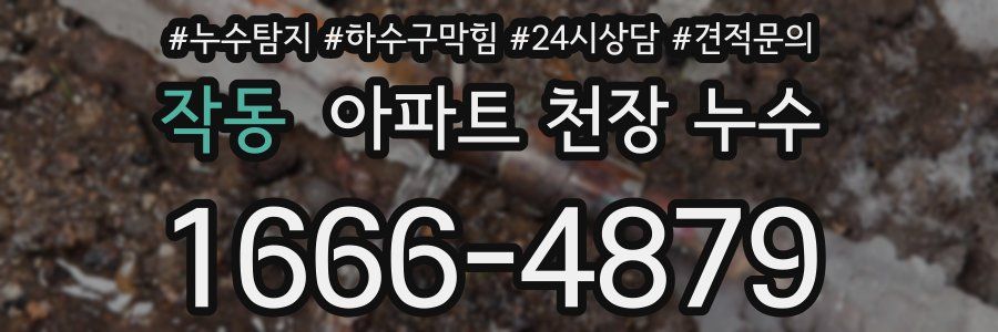 작동 아파트 천장 누수
