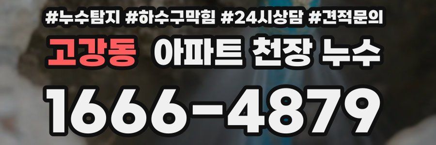 고강동 아파트 천장 누수
