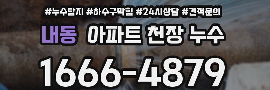 내동 아파트 천장 누수