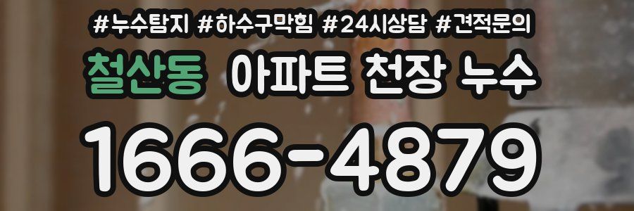 철산동 아파트 천장 누수