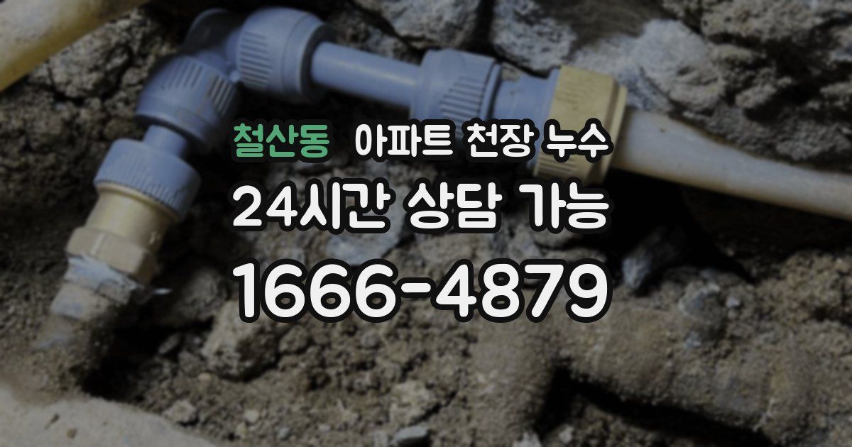철산동 아파트 천장 누수