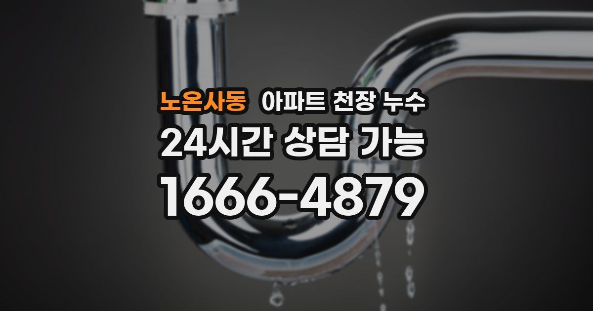 노온사동 아파트 천장 누수