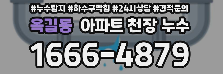 옥길동 아파트 천장 누수