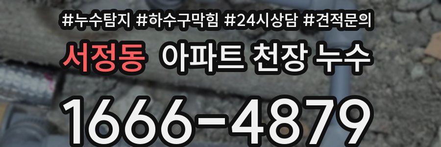 서정동 아파트 천장 누수