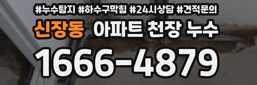신장동 아파트 천장 누수