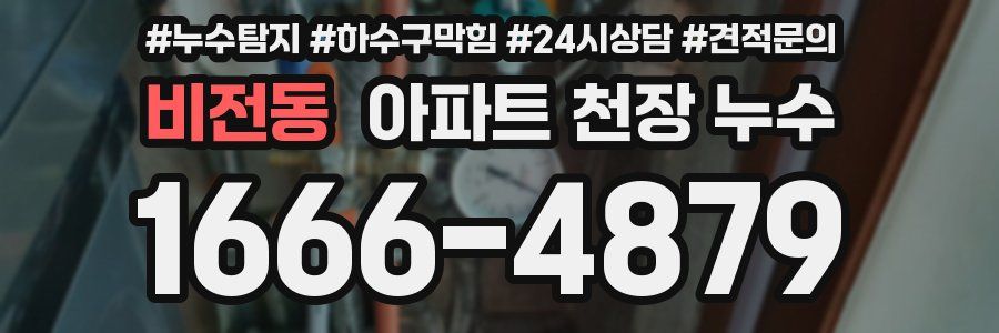 비전동 아파트 천장 누수