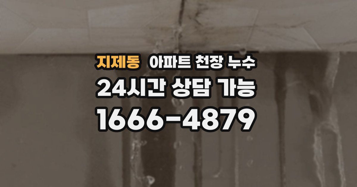 지제동 아파트 천장 누수