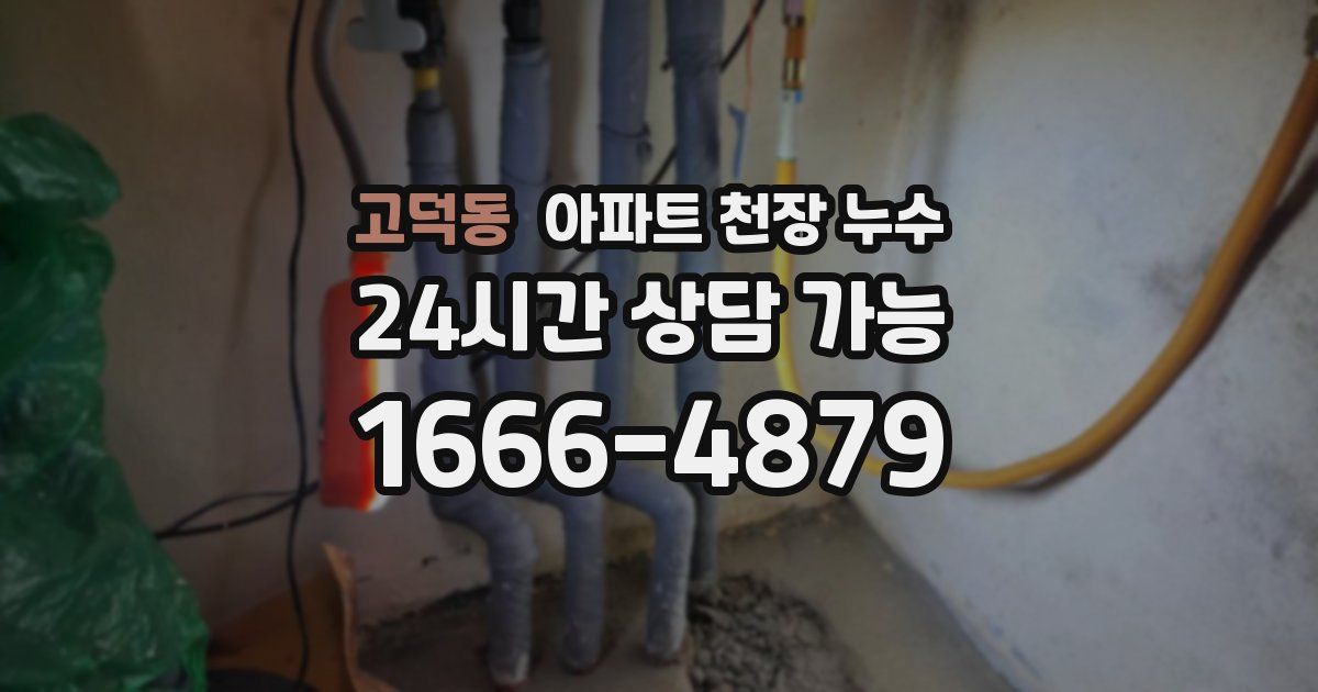 고덕동 아파트 천장 누수