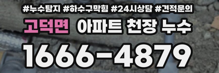 고덕면 아파트 천장 누수
