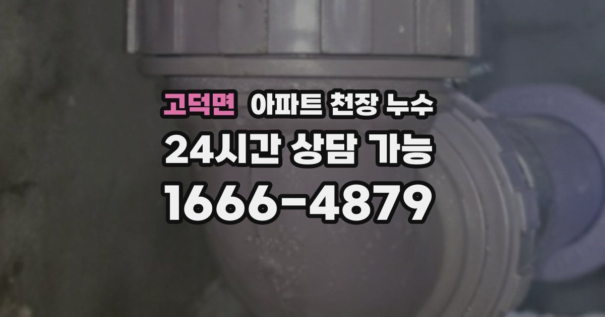 고덕면 아파트 천장 누수