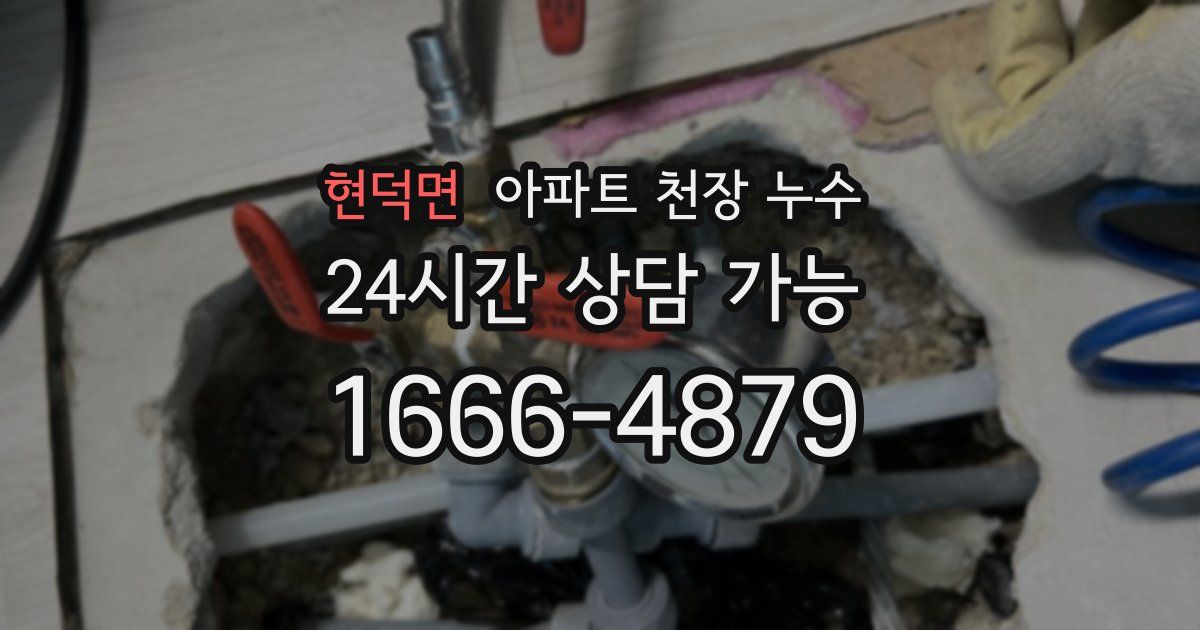 현덕면 아파트 천장 누수