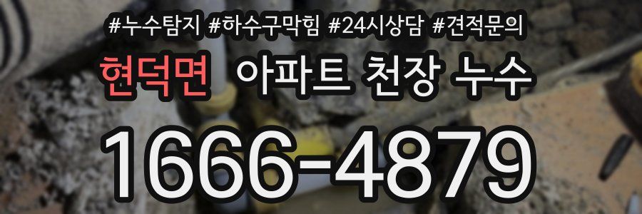 현덕면 아파트 천장 누수