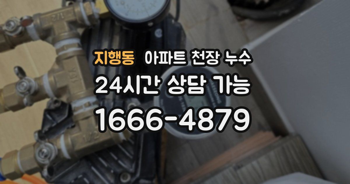 지행동 아파트 천장 누수
