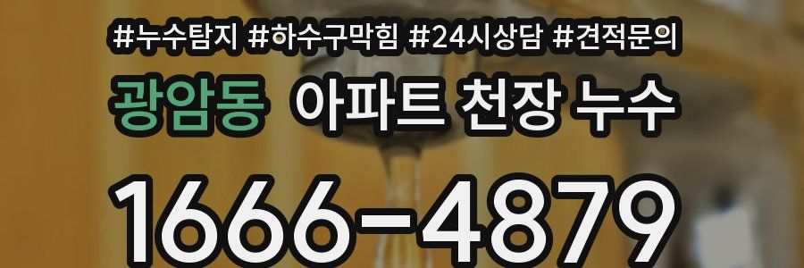 광암동 아파트 천장 누수