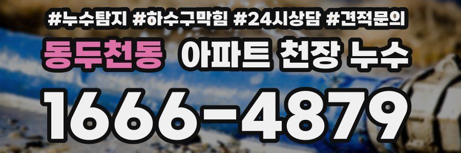동두천동 아파트 천장 누수