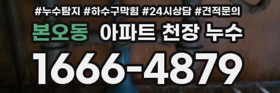 본오동 아파트 천장 누수
