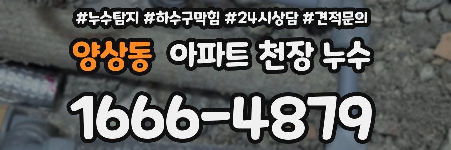양상동 아파트 천장 누수