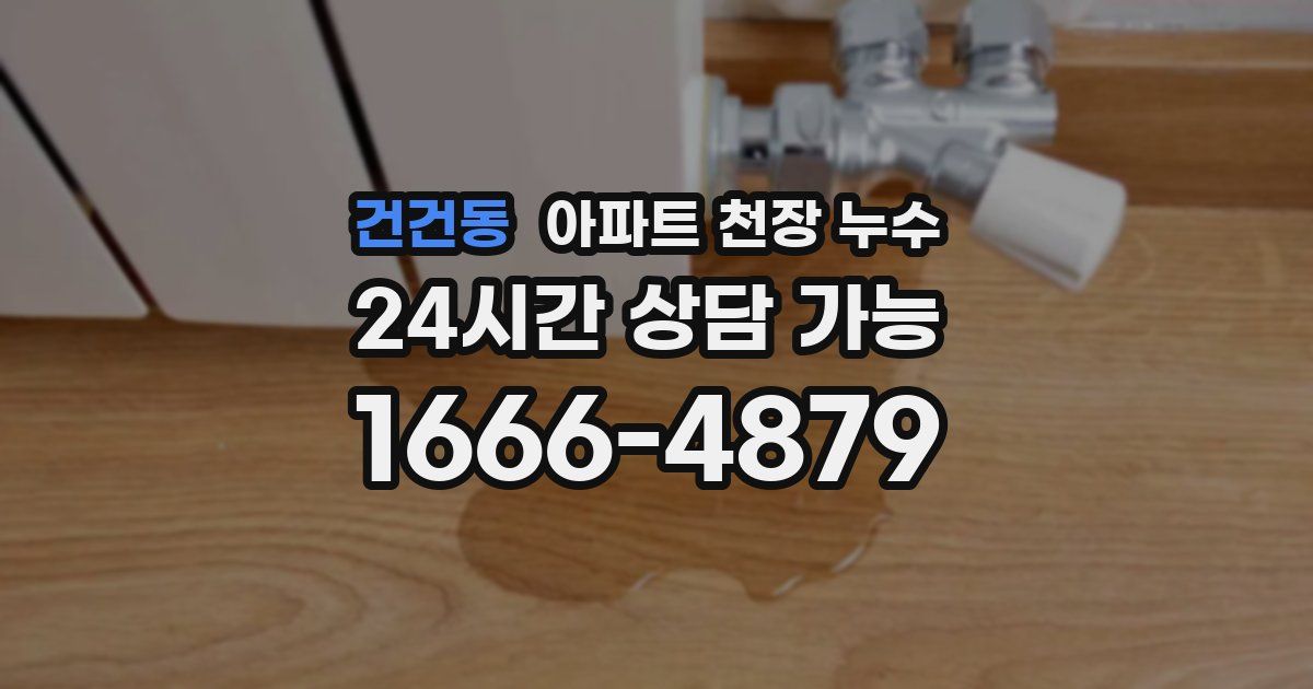 건건동 아파트 천장 누수
