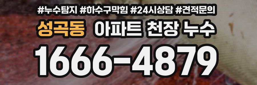 성곡동 아파트 천장 누수