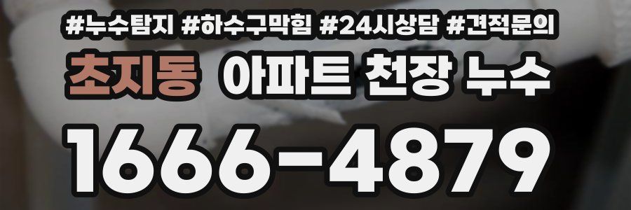 초지동 아파트 천장 누수