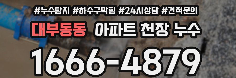 대부동동 아파트 천장 누수