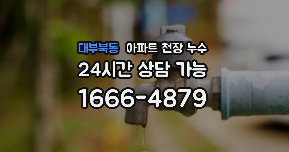 대부북동 아파트 천장 누수