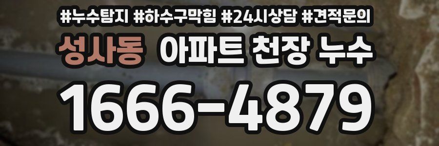 성사동 아파트 천장 누수