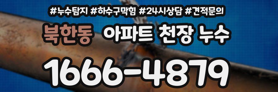 북한동 아파트 천장 누수
