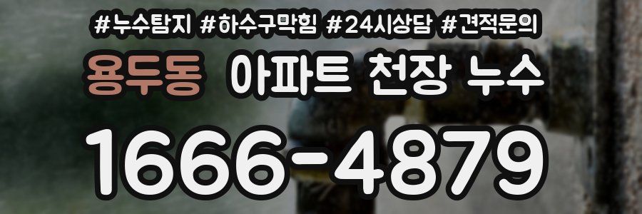 용두동 아파트 천장 누수