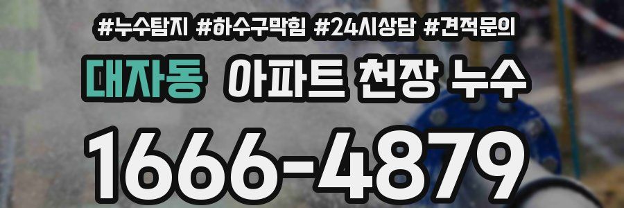 대자동 아파트 천장 누수