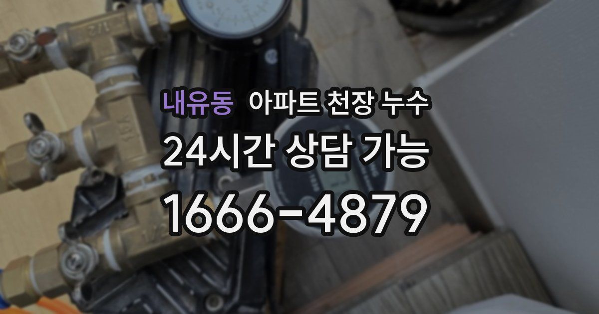 내유동 아파트 천장 누수