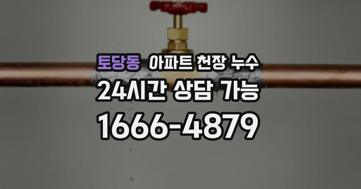 토당동 아파트 천장 누수